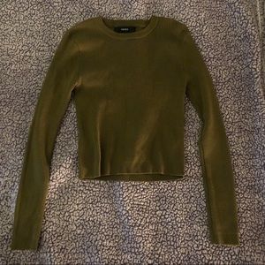 green cropped sweater forever 21